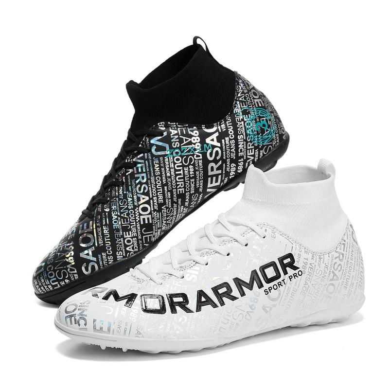 Football shoes men's and women's tf broken nails ag nails students children's high-top primary and secondary school sports training sports shoes