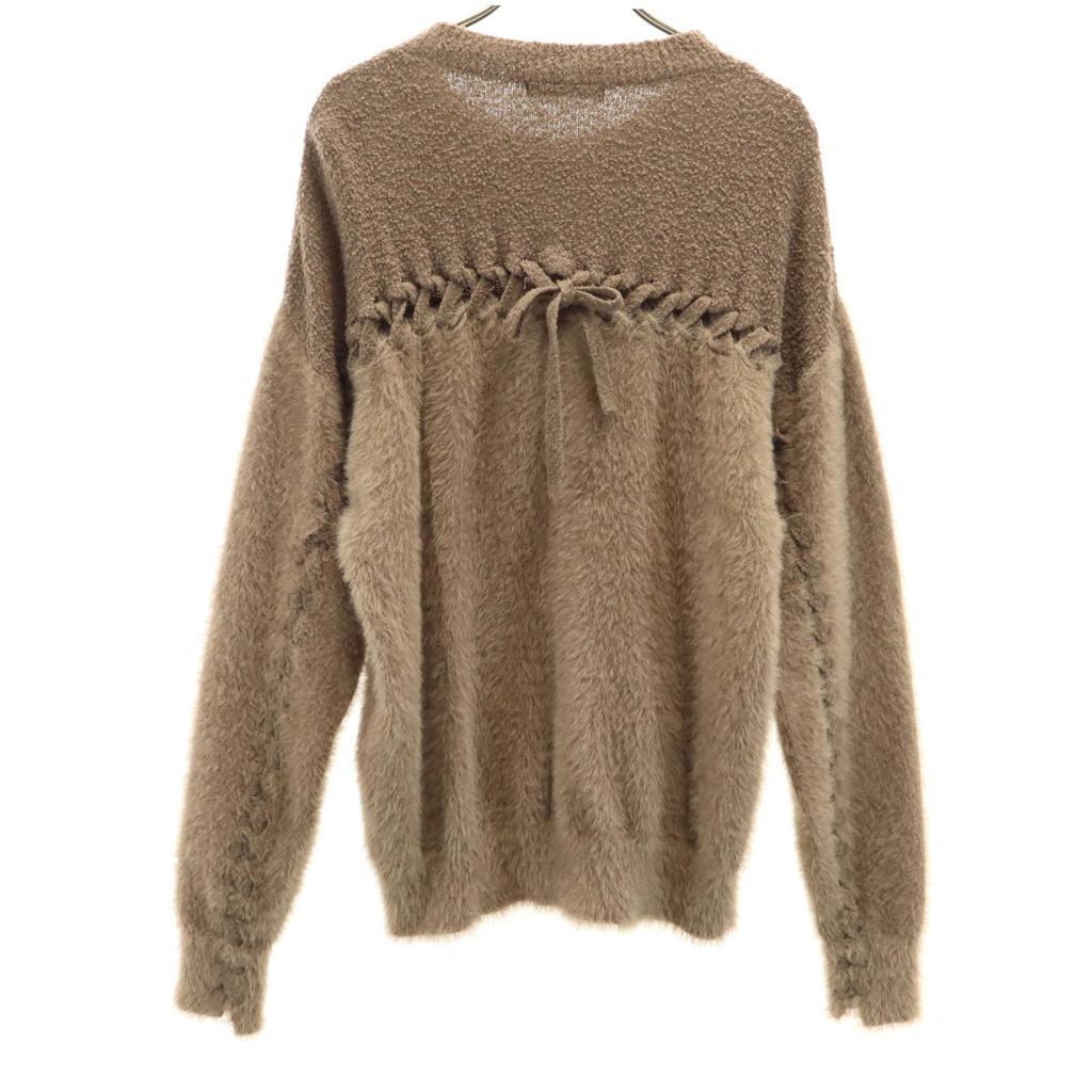 HYSTERICS Long Sleeve Jaggy Sweater F Beige Hysteric Glamour Knitwear Women Used