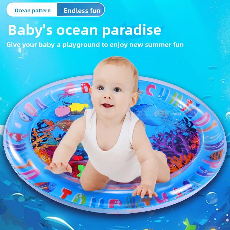 Baby Inflatable Pat Water Cushion Marine Life Swimming Ring Climbing Cushion Seat Cushion Children Pat Water Cushion