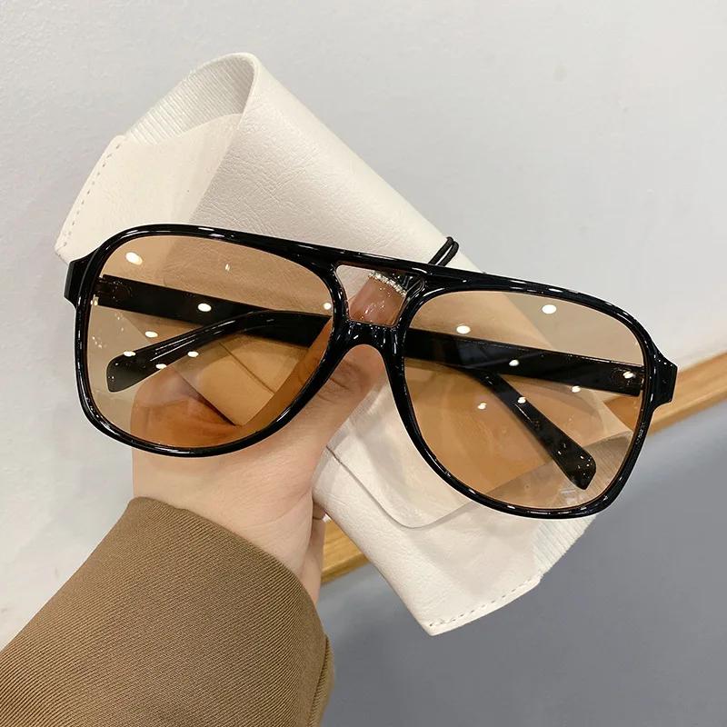 Big Frame Luxury Brand Designer Sunglasses Women For Men Fashion Vintage Trending Square Oversized Sun Glasses Punk Shades Uv400
