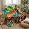 Jeweled Tiger Portrait Theme blanket Lightweight Warm Flannel Blanket Decorative Throw Blanket for Home Decoration