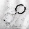 Trendy Couple 2Pcs/Set Natural Stone Beads Love Heart Magnetic Bracelet For Women Men Charm Peach Beaded Bracelets Jewelry Gifts