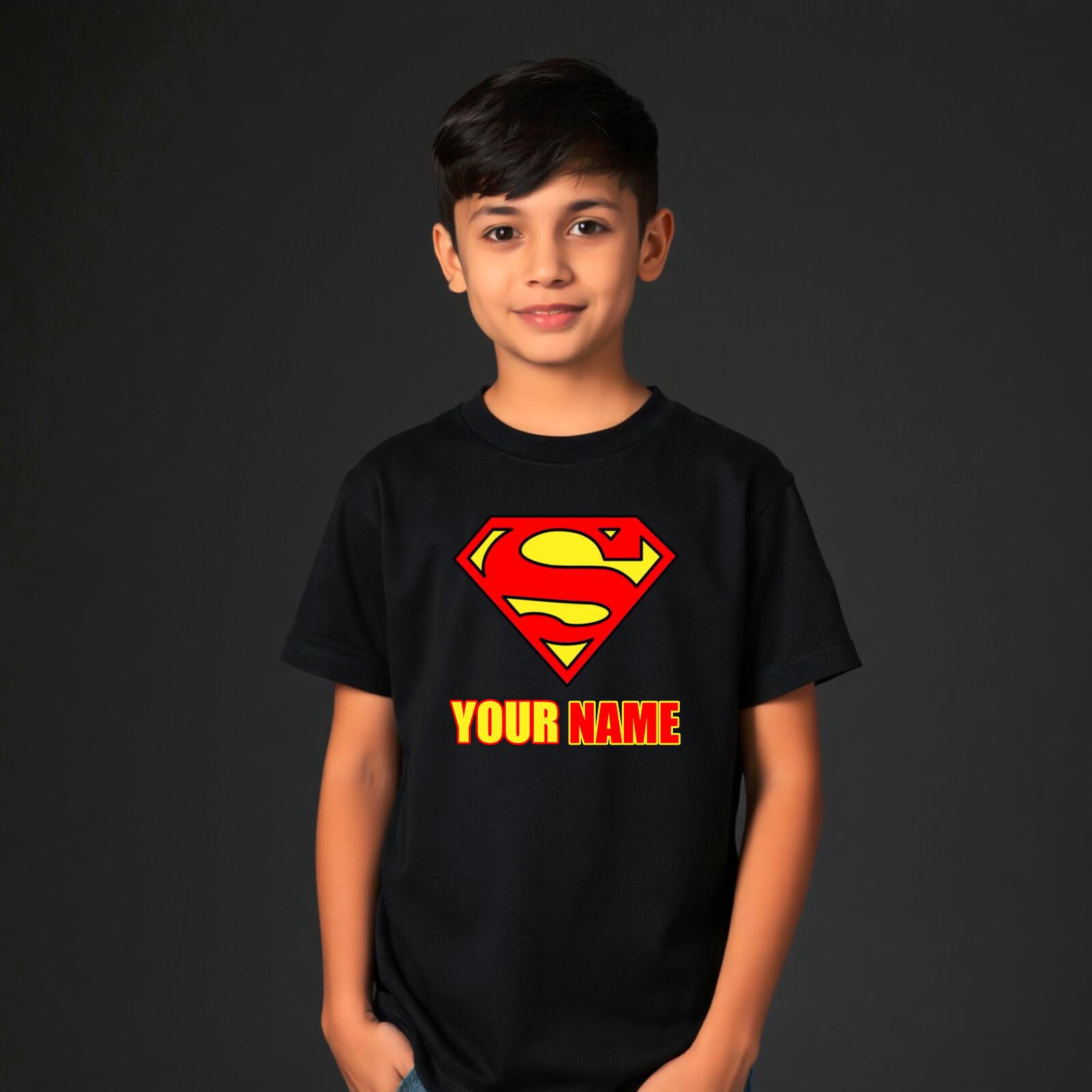 Personalised Super Dad T-Shirt Father Day Birthday Gift Superhero Unisex Top S