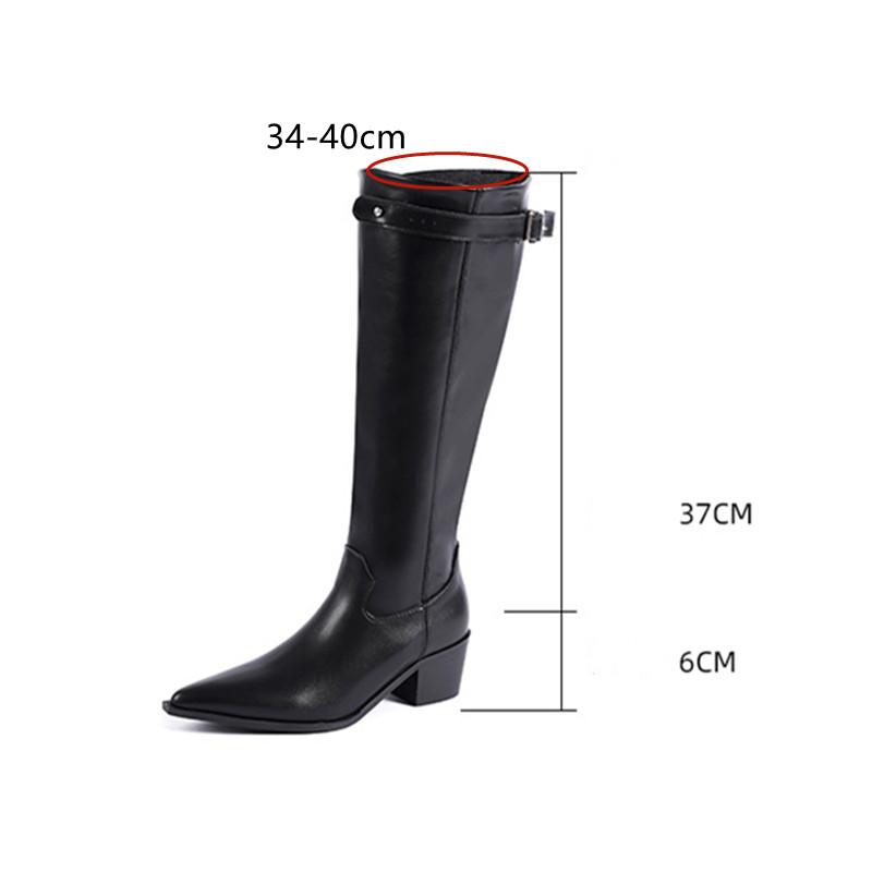 Fashion Star style Zip Fold Faux Leather Western Women Knee-high Boots Fashion Autumn Winter High heels Cowboy Long Boots Shoes Botas