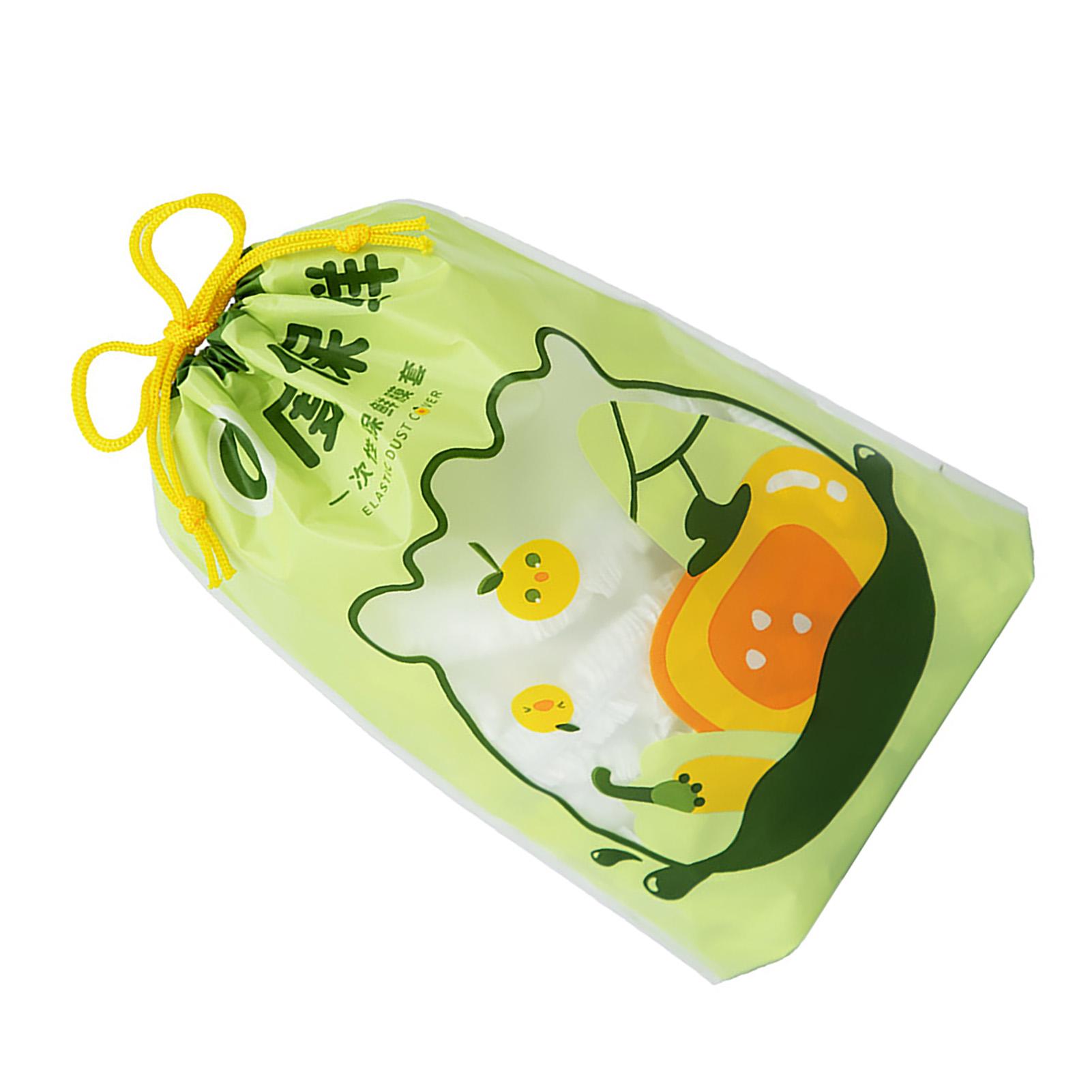 

100 шт. Мешки для сохранения свежести Чехлы для еды Эластичные крышки для хранения продуктов Пластиковые герметичные эластичные растягивающиеся регулируемые крышки для мисок