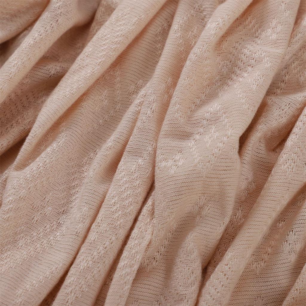 New Jacquard Flower Cotton Hijab Scarf For Women Bandana Long Shawl Headband Head Wraps Ramadan Turbans Luxury Brand 170*70cm