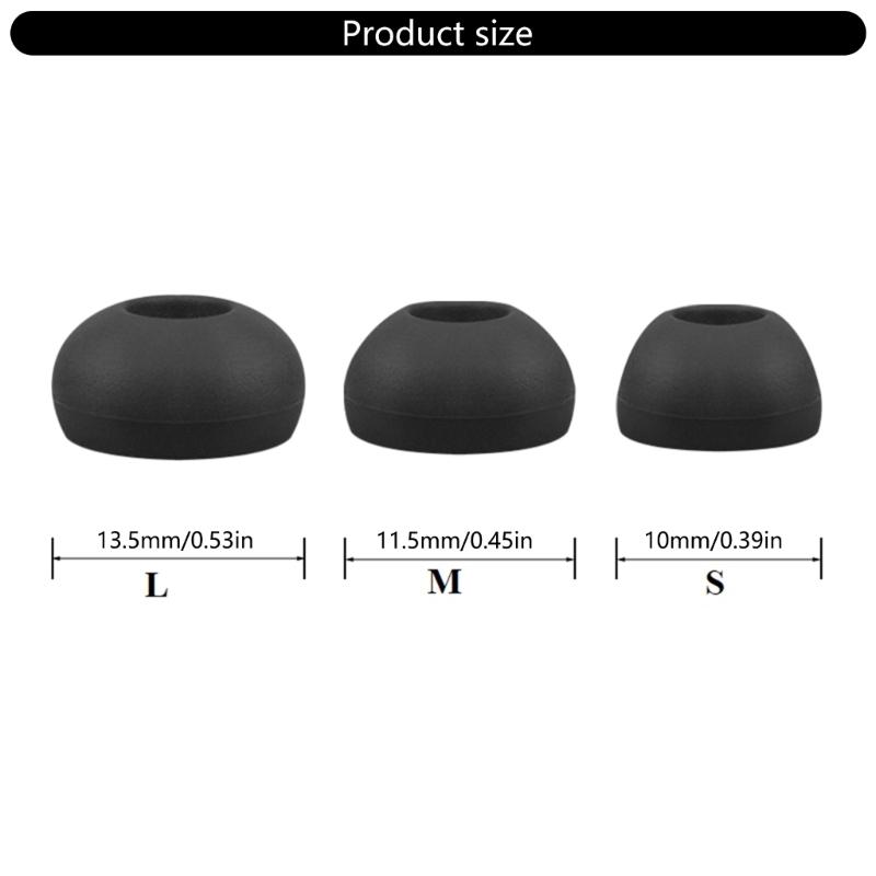 Silicone Ear Tips Ear Plugs Earbuds Covers for Endurance Run In ear Earphones Enhances Comfort and Stability