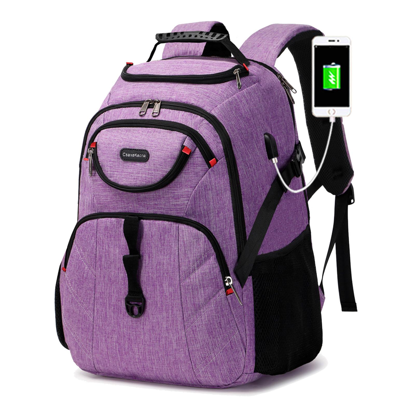 

Дорожный рюкзак для ноутбука 17 дюймов, деловой прочный рюкзак с USB, водонепроницаемый университетский рюкзак для мужчин и женщин 17 Inches