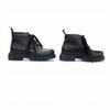 Great LOEWE short boots Mid-cut combat boots black leather Women 36 L815285X72 Used