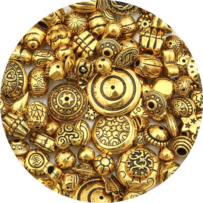 Rainbow Retro Beads Mystery Box: DIY Mixed Bead and Pendant Accessories for Handmade Jewelry