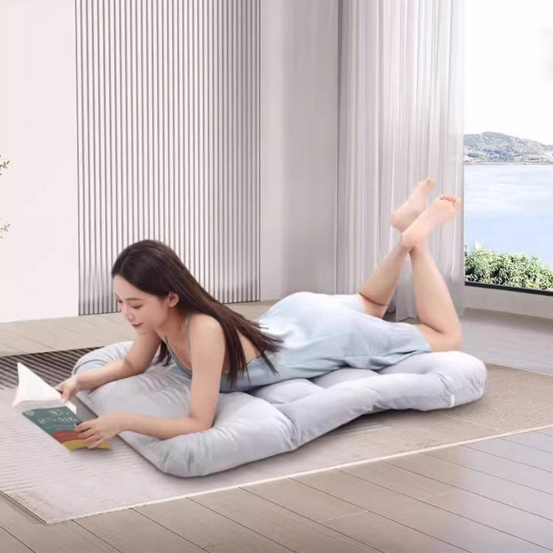 Folding Backrest Cushion Ergonomic Relaxing Lazy Armrest Cushion Lounger Comfortable Backrest Chair Home Ornamental Cushions