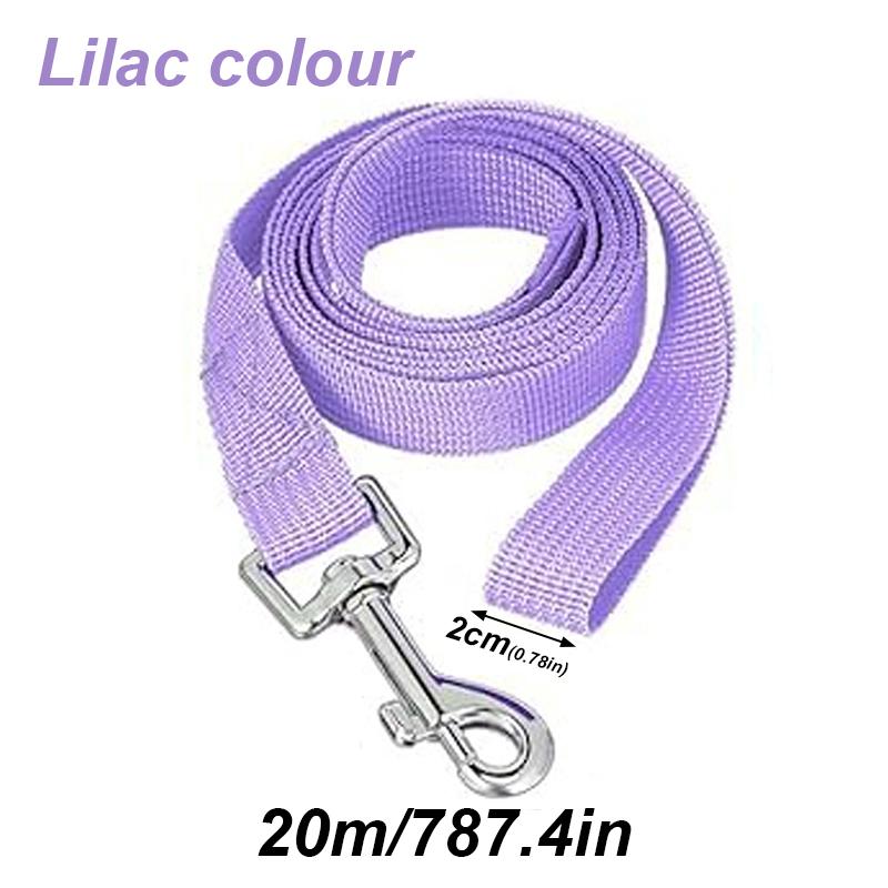 20m Long Rope Polypropylene Pet Small Big Dog Walking Solid Color Pet Leash Traction Rope Strong Polypropylene Fiber Leashes