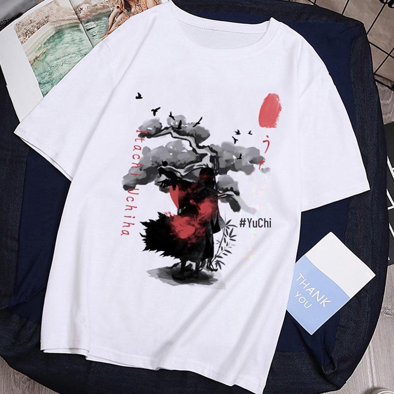Unisex European Size Naruto Anime Short-Sleeved T-Shirt