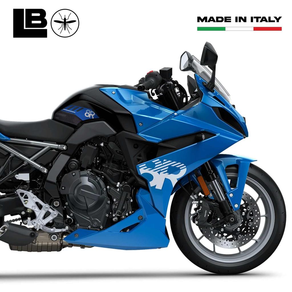 Labelbike 3D Motorcycle Tank Side Resin Decoration Compatible with Suzuki Blue - Sticker, Protection, GSX-8R, Color