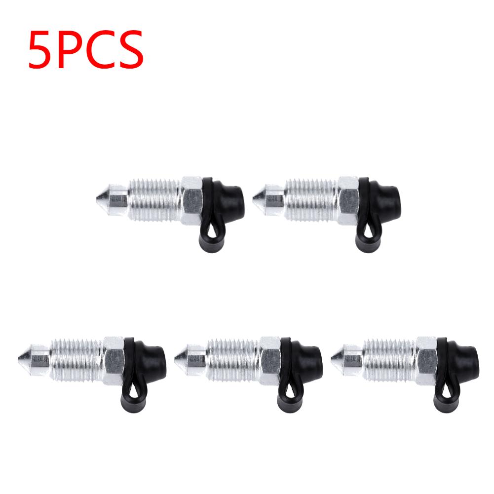 1/5PCS Car Motorcycle Brake Caliper Bleed Screw Nipple Portable Motorcycle Brake Pump/Caliper Bleed Screw Nipple Easy Operation
