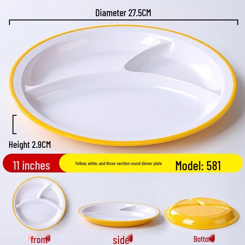 UD Melamine School Cafeteria Plate 581