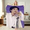 Kim Namjoon Rm Portrait Collage Print Pattern Blanket Soft Comfortable Fleece Blanket For Living Room Bedroom Recliner Home Party Decor Memorial Gift