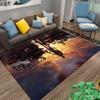 Adventure Lifestyle Rug with Sunset Cars Suitable for use as an anti-slip game mat for living room and bedroom sofas