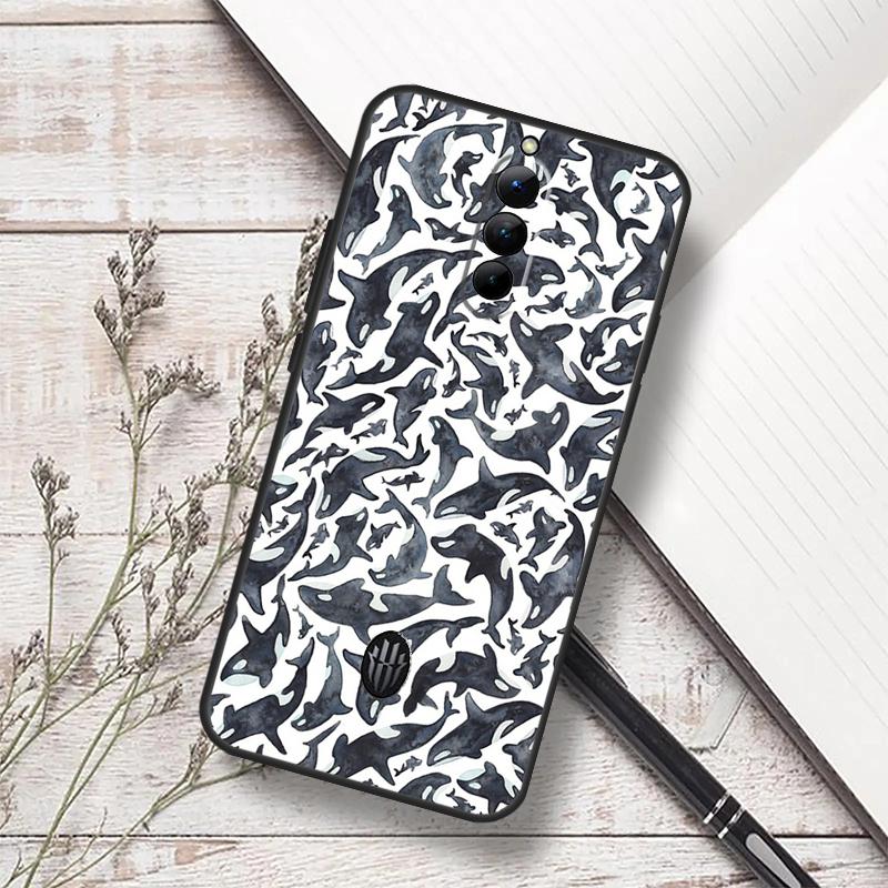 Orcas Whale Case For ZTE Nubia Red Magic 10S 9S 8S 8 9 10 Pro Plus 6 7 6S 7S Pro RedMagic 10 Air Cover