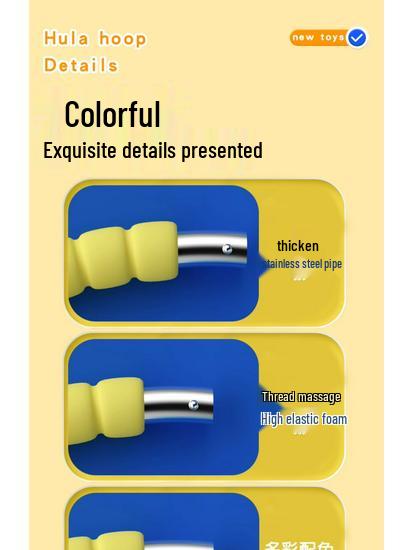 Soft Gymnastics Hula Hoop for Kids Ages 6-12