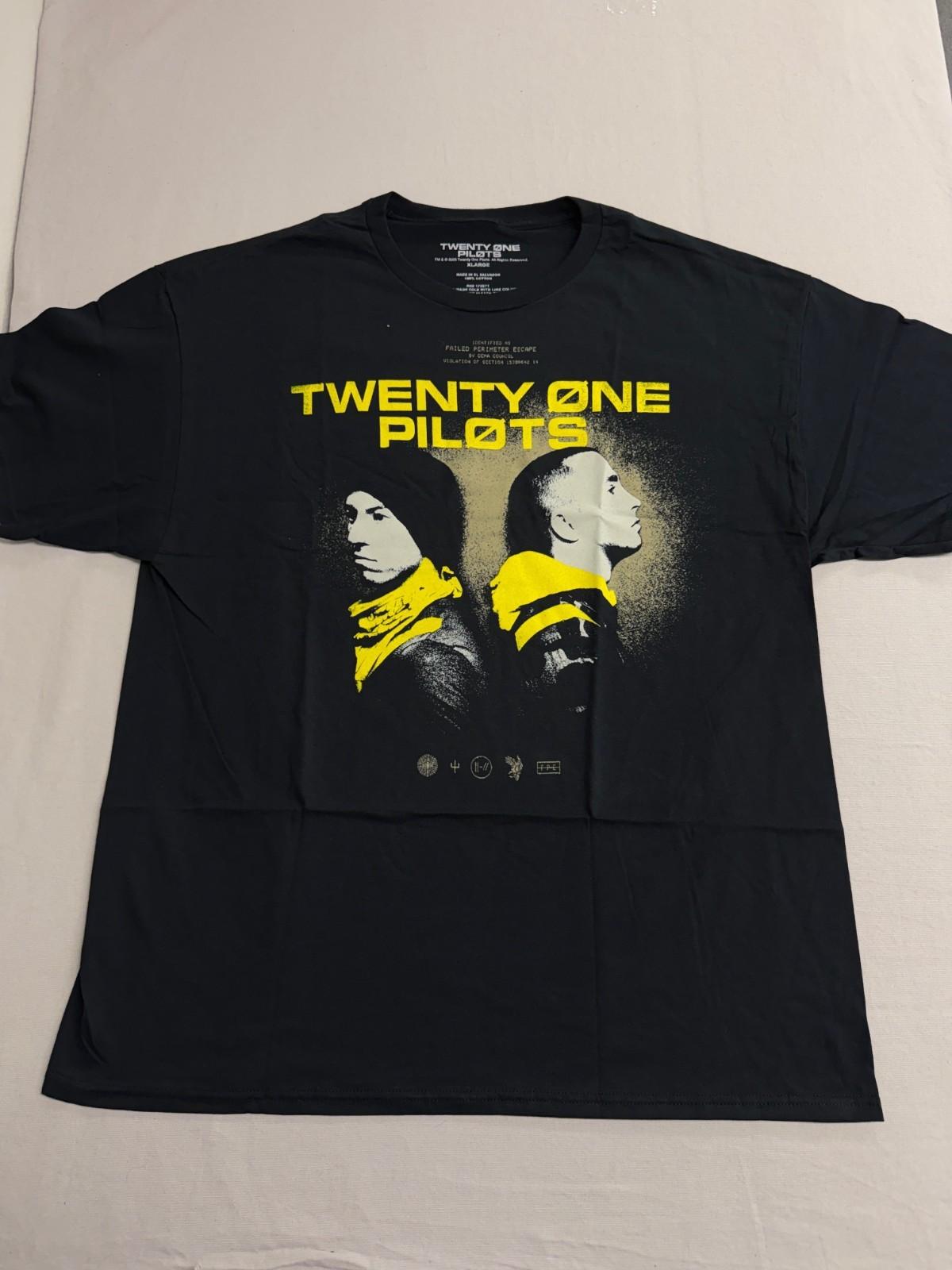 Twenty One Pilots T-shirt -Back to Back - Tyler Joseph & Josh Dun Official XL
