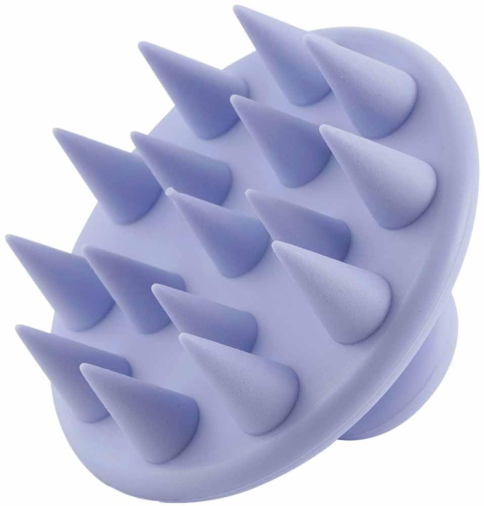 Shimomura Kihan Silicone Shampoo Brush in for Men and Hair Pore 44254 [Made Japan] Women, Washing, Scalp, Massage, Seamless, Dirt-Resistant, Purple,