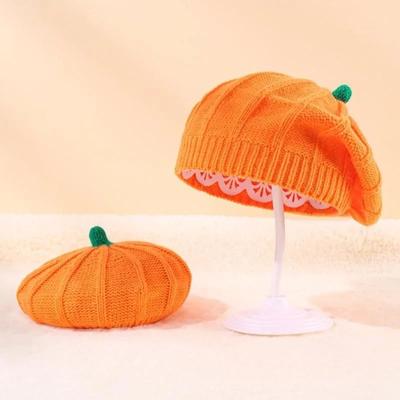 Pălărie Beretă Dovleac Toamnă și Iarnă Pălărie Tricotată Mare Mică Pălărie Tricotată Călduroasă Pălării Petrecere Halloween Decorațiune Halloween