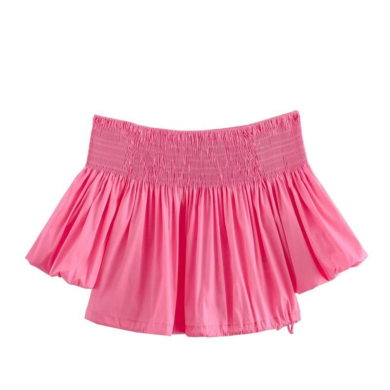 Kaslead New Arrival Women's Clothing Fashion Style Fashion Minimalist Neckline Elastic Decoration Tops 3539920