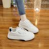 Little white shoes girls versatile spring and autumn flat thick soles 2025 summer popular new orders surge casual dad sports shoes