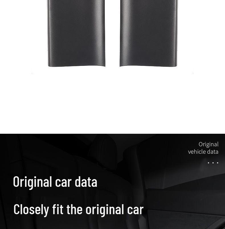 Tesla Model Y Rear Seat Flannel Anti-Kick Protector - Interior Modification Accessory