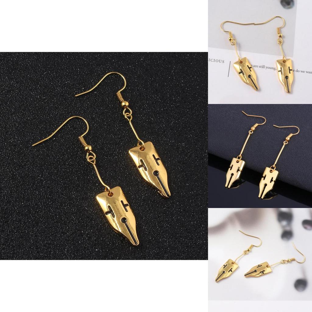 Jojo Rohan Kishibe Cartoon Style Alloy Earrings For Men Women Cosplay Accessories