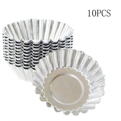 Aluminum Tart Molds For Eggs, Non-stick Reusable Shape For Cakes, Cookies, Chocolate, Tin, Cooking Tool, Cups For FWEF