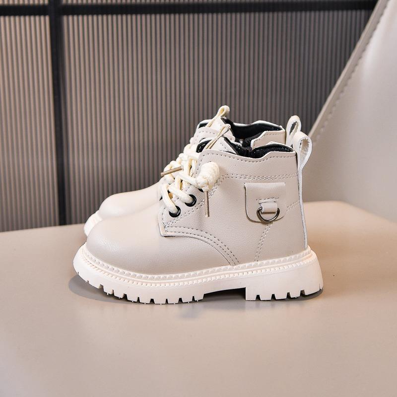 New Children's Soft-Sole Martin Boots | Stylish Yellow Boots for Boys & Girls, Side-Zipper Boots for Toddlers & Young Kids