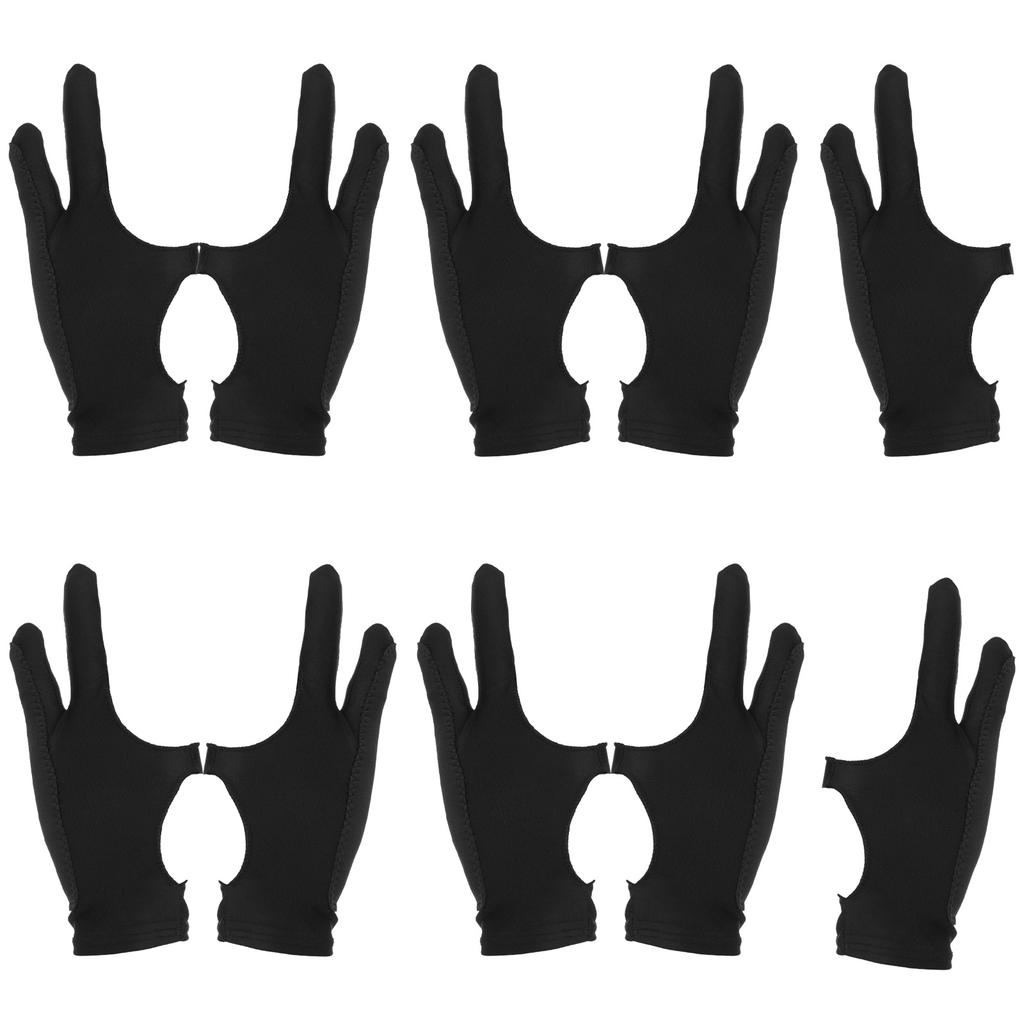 10Pcs Drawing Artist Gloves 3 Layer Two Finger Gloves Reusable Multipurpose for Graphic Drawing Tablet Drawing Art Creation