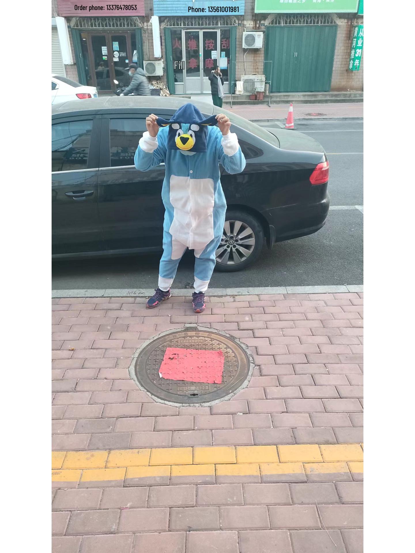 

Bluey & Bingo Різдвяний Хелловін Вечірка Комбінезон Кігурумі Піжама M