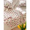 Lightweight Knitted Comforter Cute Cartoon Pattern Skin Friendly Thin Summer Quilt Air Conditioner Duvet for Home