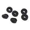 6Pcs/12pcs Gasket Motorcycle Fairing Side Cover Grommets for GS125 Replacement Side Panel Fairing Washer Spacer Black