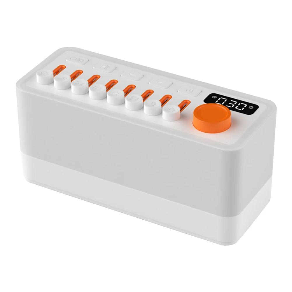 LED-Weißrauschen-Lautsprecher mit 8 Naturgeräuschen Schlaf-Soundmaschine Wiederaufladbarer Aroma-Diffusor Nachtlicht für Zuhause Kreatives Geschenk