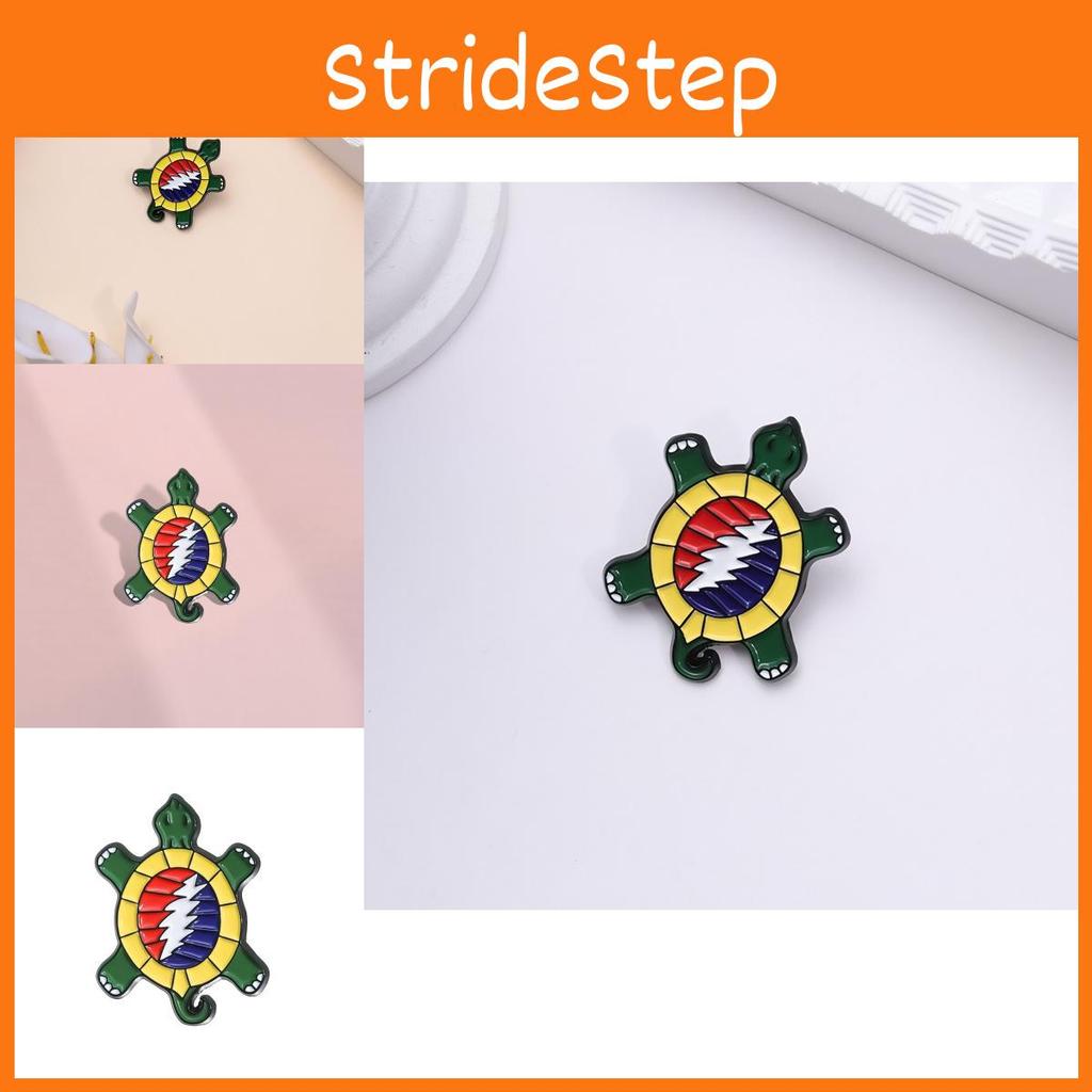 Cartoon Turtle Eyecatching Brooch Unique Alloy Pin For Rock Music Enthusiasts