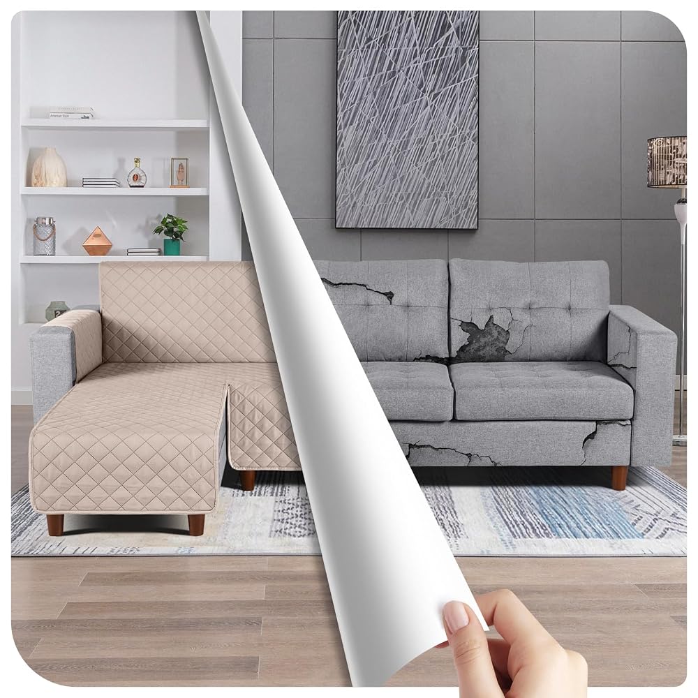TAOCOCO Waterproof Couch Sofa Cover, Floor Sofa Cover, Corner Sofa Cover, Sofa Bed Cover, Ottoman