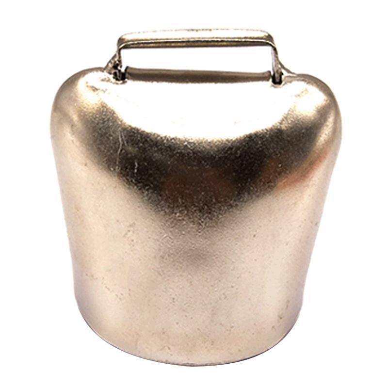 Металлические коровьи колокольчики в античном стиле, Громкие медные колокольчики для лошадей, овец, Металлические колокольчики на шею для сельскохозяйственных животных, Металлические колокольчики для домашних животных, Бронзовый колокол Large серебряный