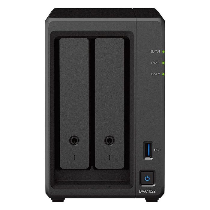 Serveur d'enregistrement - SYNOLOGY - DVA1622 - 2 Baies - HDD - SATA de 3,5;SYNOLOGY DVA1622 - serveur d'enregistrement - 2 Baies HD