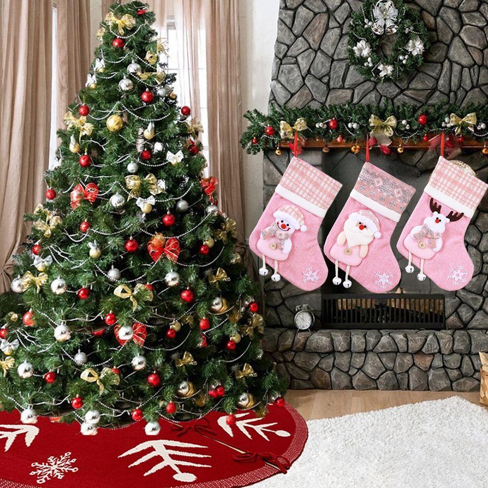 Elk Xmas Ornaments Large Plush Xmas Socks New Christmas Socks  Merry Christmas