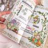 12 Rollen Blumendrahtband 15mmX2M Dekoband Ästhetisches PET-Band für Scrapbooking Journal Notizbuch Album Handyverpackung