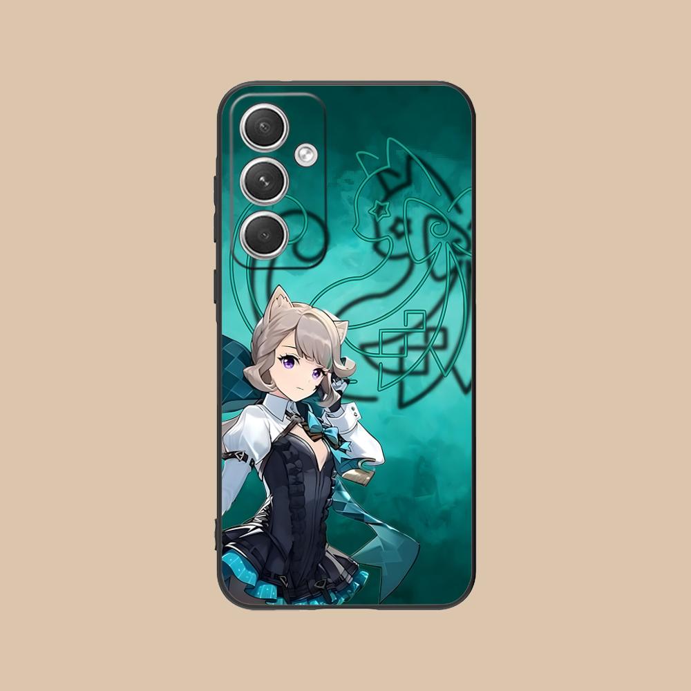 Game GI Lynette Matte TPU Mobile Phone Case for Samsung Galaxy S26 S25 S24 S23 S22 S21 S20 Note20 Plus FE Ultra Colorful Cover