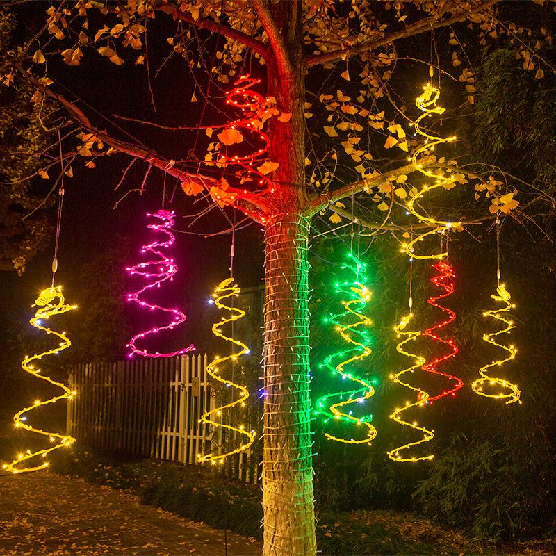 LED Solar Rattan String Lights for Outdoor Courtyard and Landscape Decoration