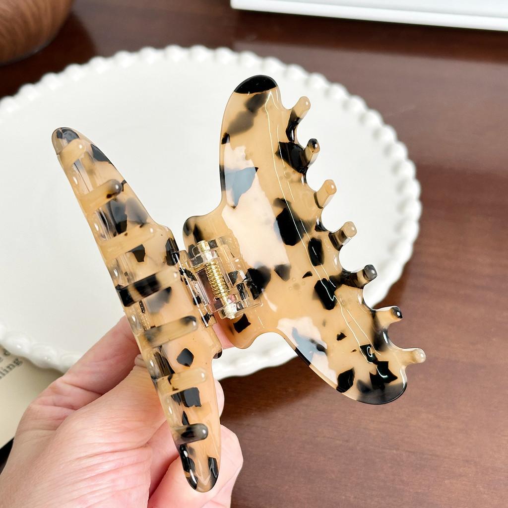 Fashionable Large Rhinestone-studded Acetate Hair Claw Clip For Stylish Women's Hairstyles