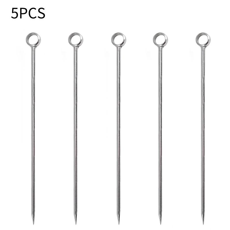 5-10Pcs Creative Stainless Steel Cocktail Picks Martini Picks Juice Decoration Picks Bar Bartending Tools Kitchen Accessories
