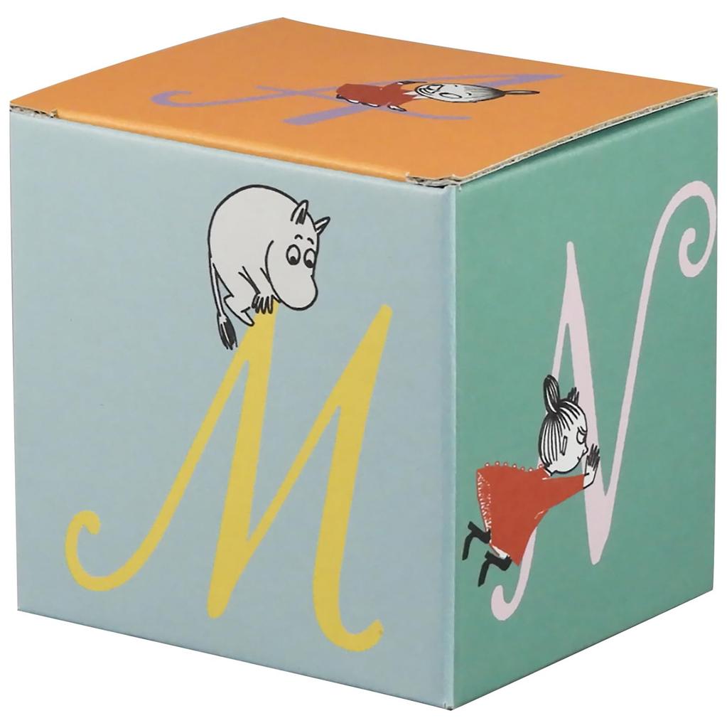 Moomin Initial Gift 8x9cm Little Moomin Gift for Made in Mug, Boxed, 320ml, Approx. Diameter, My, Design, Women, Birthday, Tableware, Japan, Green,