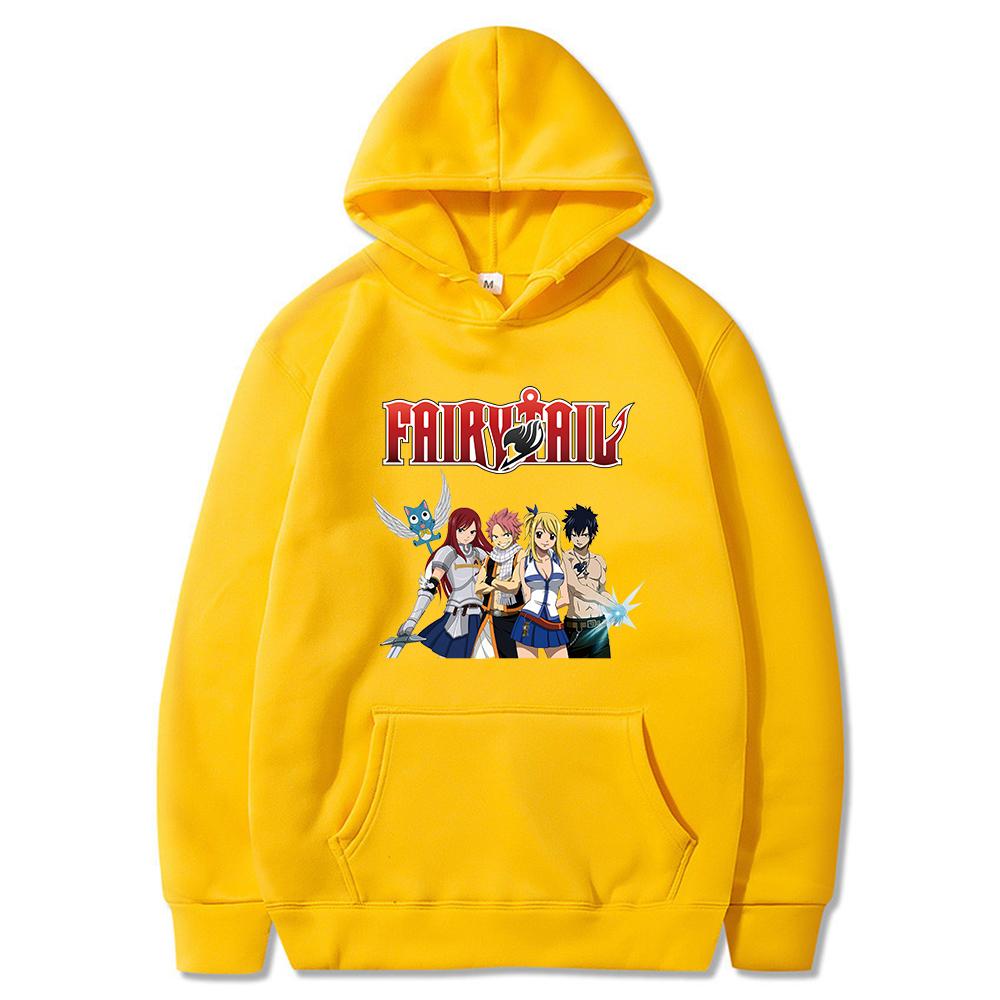 Fairy Tail Hoodies Anime Print Streetwear Unisex Women Fashion Oversized Sweatshirts Hoodie Harajuku Pullovers Tracksuits Clothing